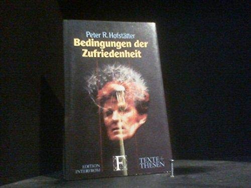 Bedingungen Der Zufriedenheit