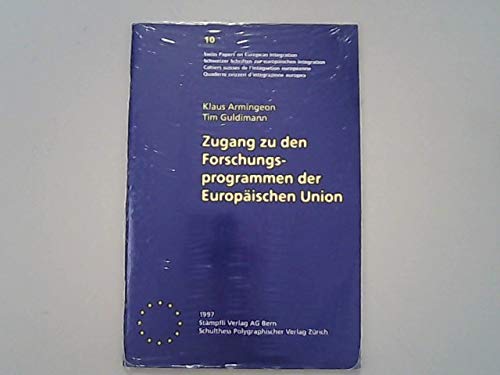 Zugang zu den Forschungsprogrammen der Europaischen Union