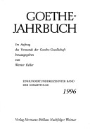 Goethe Jahrbuch
