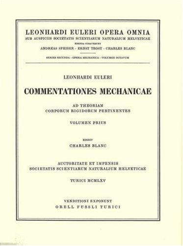 Mechanica Sive Motus Scientia Analytice Exposita 2nd Part