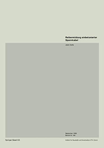 Reiberma1/4dung Einbetonierter Spannkabel