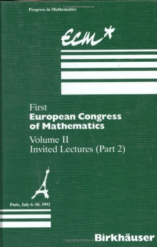 First European Congress Of Mathematics Paris, July 6-10, 1992