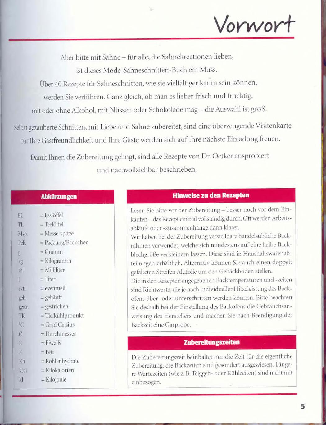 Mode-Sahne-Schnitten