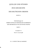 Beiträge Zur Geschichte des Deutschen Ordens