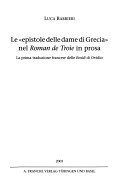 Le epistole delle dame di Grecia nel Roman de Troie in prosa