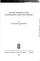 Plotins Umformung Der Platonischen Lehre Vom Schönen