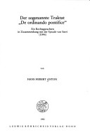 Der Sogenannte Traktat De Ordinando Pontifice: Ein Rechtsgutachten In Zusammenhang Mit Der Synode Von Sutri (1046) (Bonner Historische Forschungen) (German Edition)