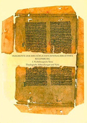 Fragmente Der Bischoflichen Zentralbibliothek Regensburg