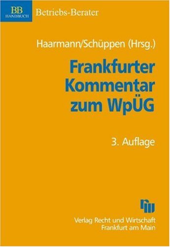 Frankfurter Kommentar Zum WpÜg