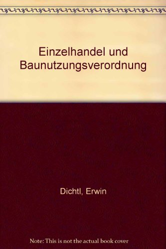 Einzelhandel Und Baunutzungsverordnung