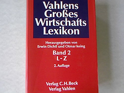 Vahlens Grosses Wirtschaftslexikon