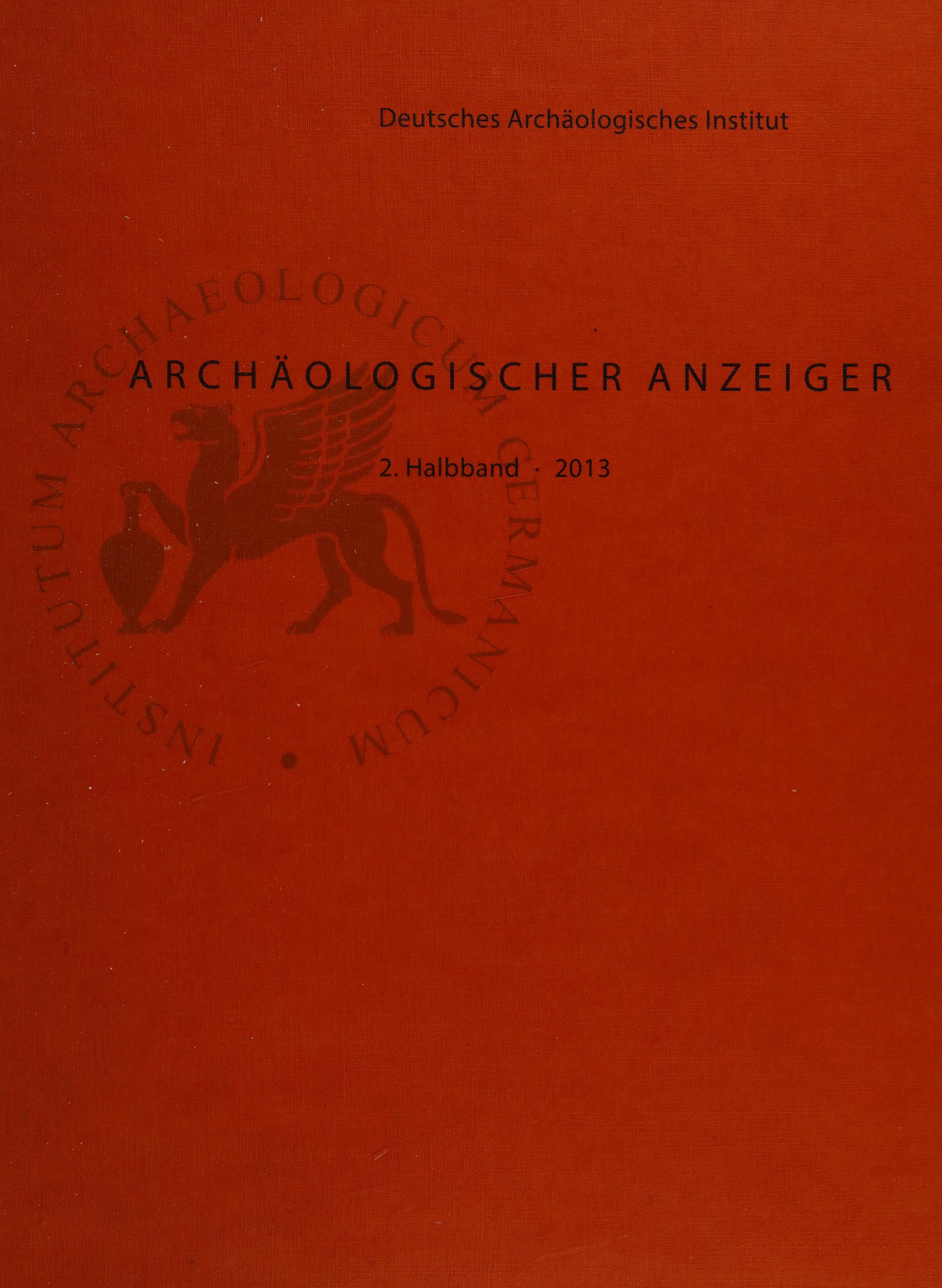 Archaologischer Anzeiger 2013 2