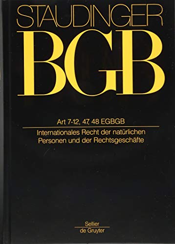 Artikel 7 12 47 48 EGBGB Internationales Recht der Naturlichen Personen und der Rechtsgeschafte