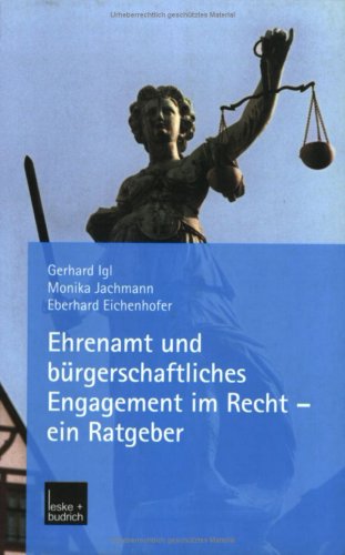 Ehrenamt Und Bürgerschaftliches Engagement Im Recht _ Ein Ratgeber