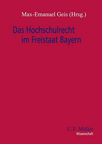 Hochschulrecht Im Freistaat Bayern