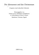 Die Alemannen und das Christentum: Zeugnisse eines kulturellen Umbruchs