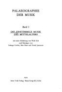 Die Einstimmige Musik des Mittelalters
