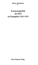 Kommunalpolitik der KPD im Ruhrgebiet 1924-1933