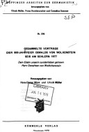 Gesammelte Vortrage der 600-Jahrfeier Oswalds von Wolkenstein, Seis am Schlern 1977
