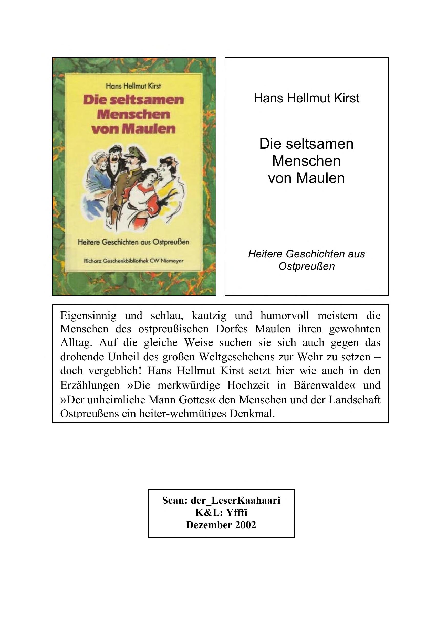 Die Seltsamen Menschen von Maulen
