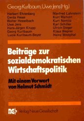 Beiträge Zur Sozialdemokratischen Wirtschaftspolitik