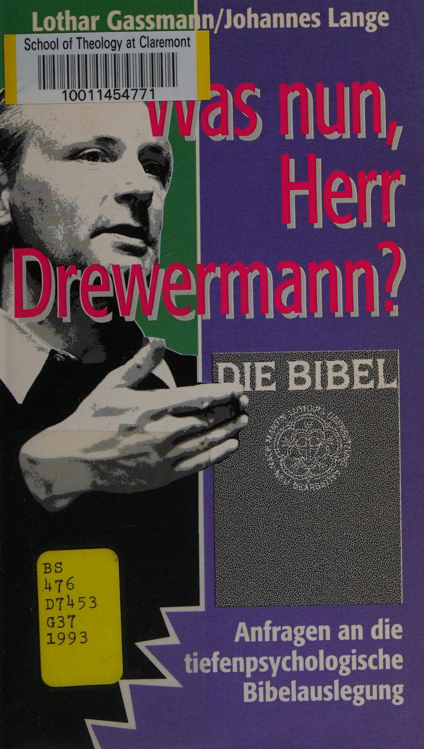 Was Nun, Herr Drewermann?