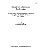 Chemie im achtzehnten Jahrhundert