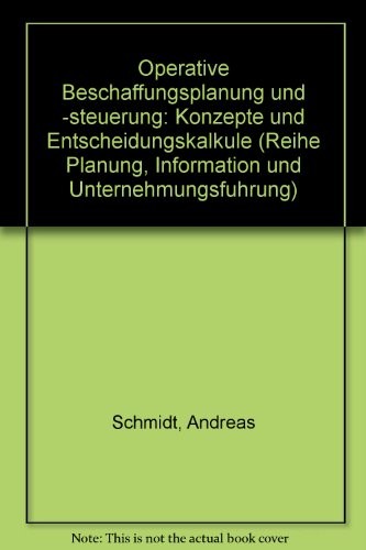 Operative Beschaffungsplanung Und -Steuerung