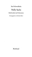 Nelly Sachs: Briefwechsel Und Dokumente