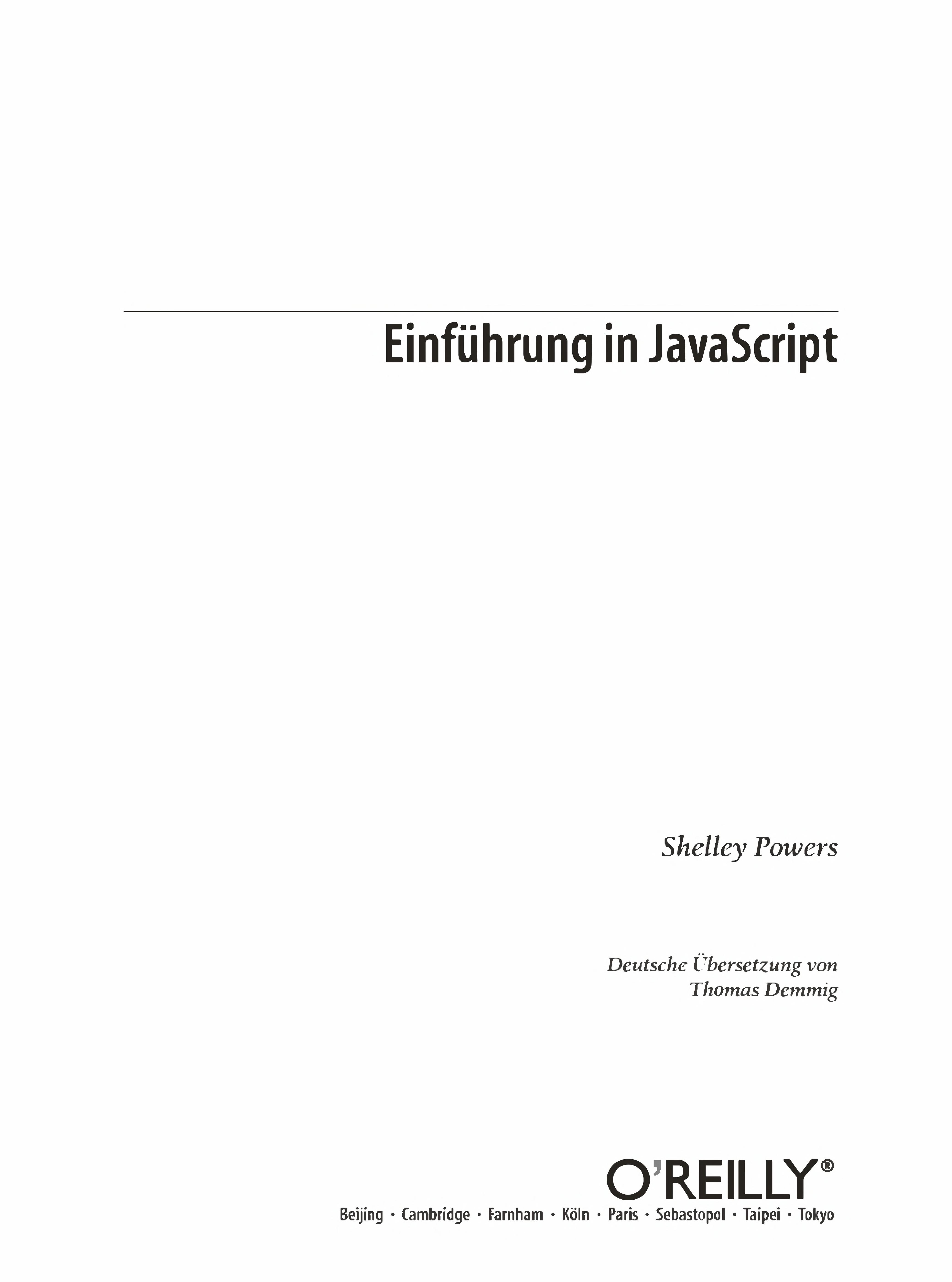 Einführung In JavaScript
