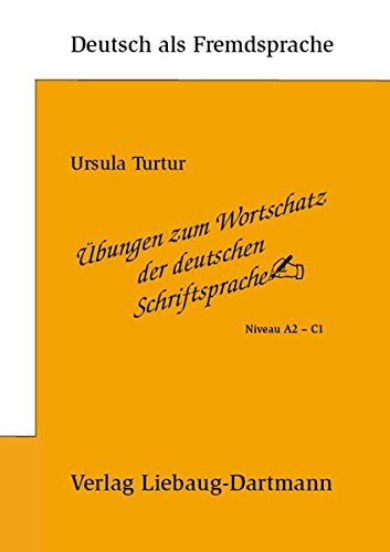 Übungen Zum Wortschatz Der Deutschen Schriftsprache