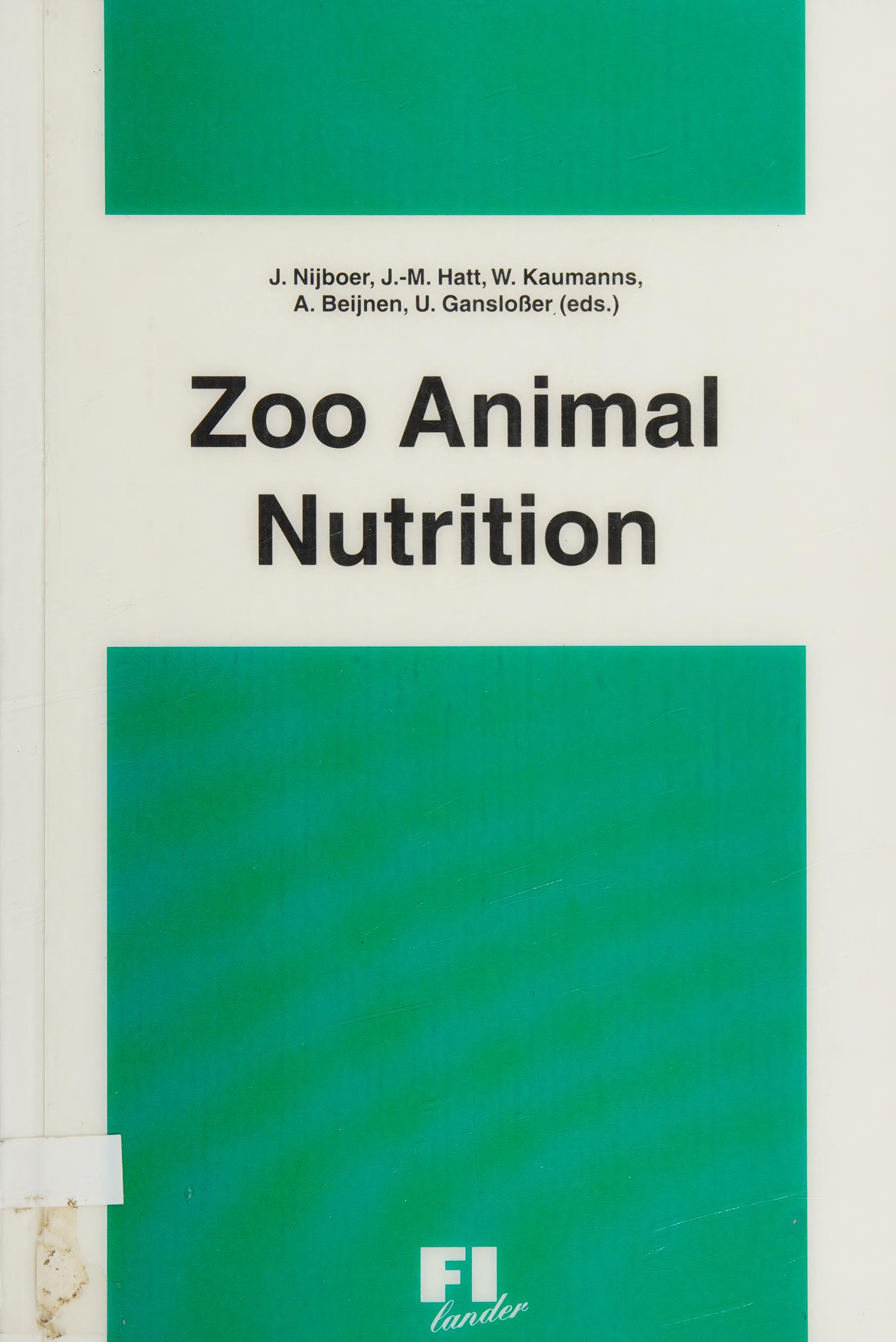 Zoo Animal Nutrition