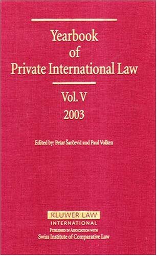 Yearbook of Private International Law