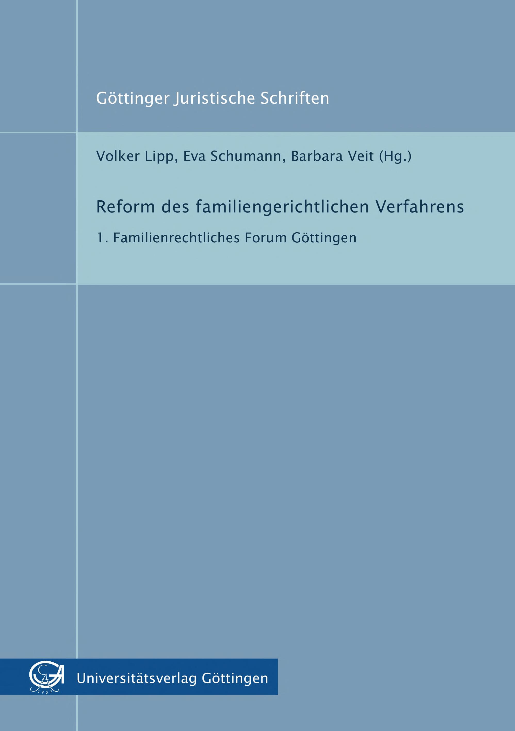 Reform des familiengerichtlichen Verfahrens