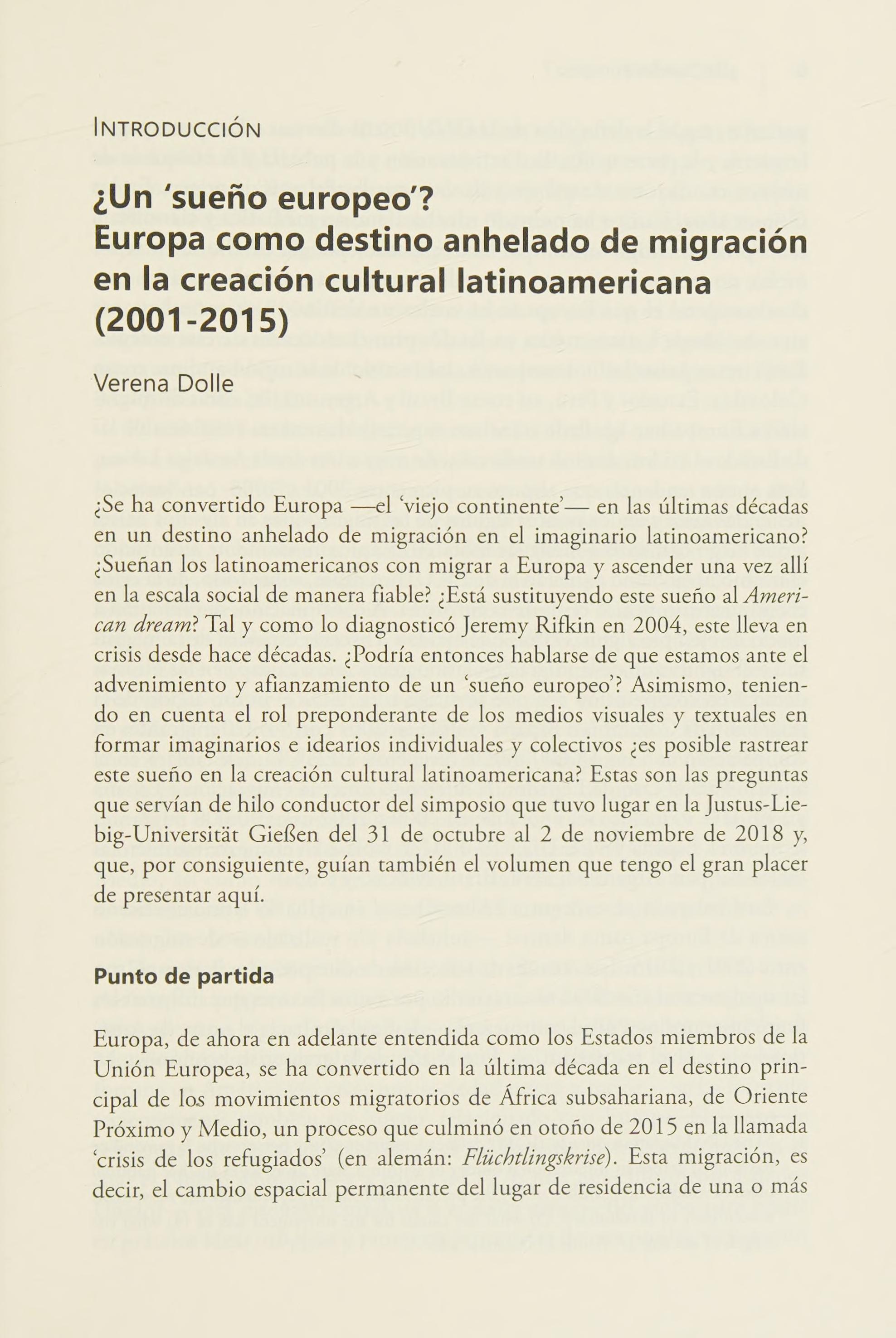 Un sueno europeo