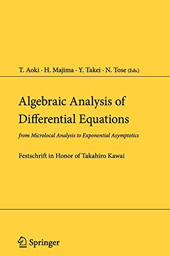 Algebraic Analysis Of Differential Equations