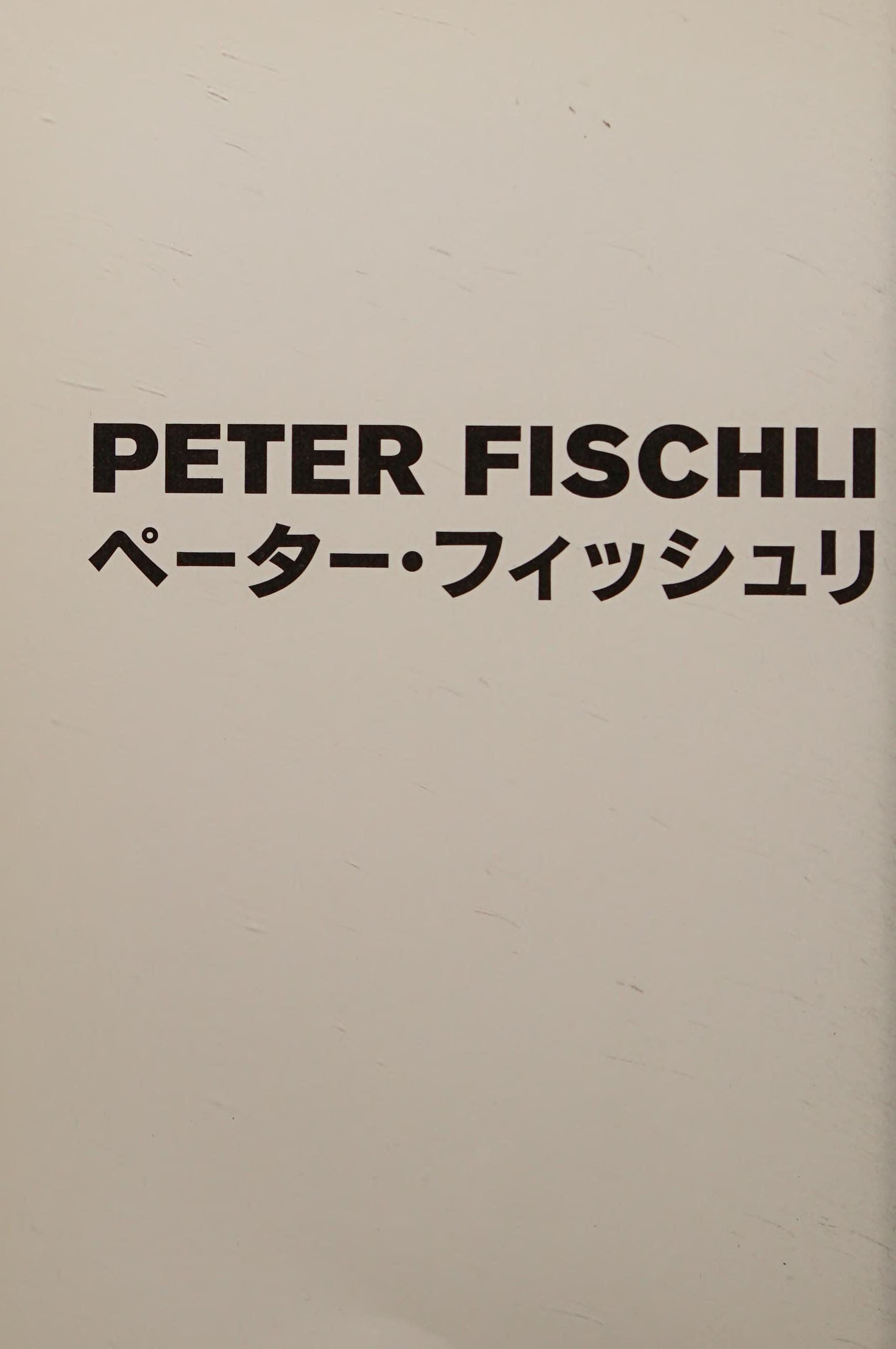 Peter Fischli David Weiss 21st Century Museum of Contemporary Art Kanazawa