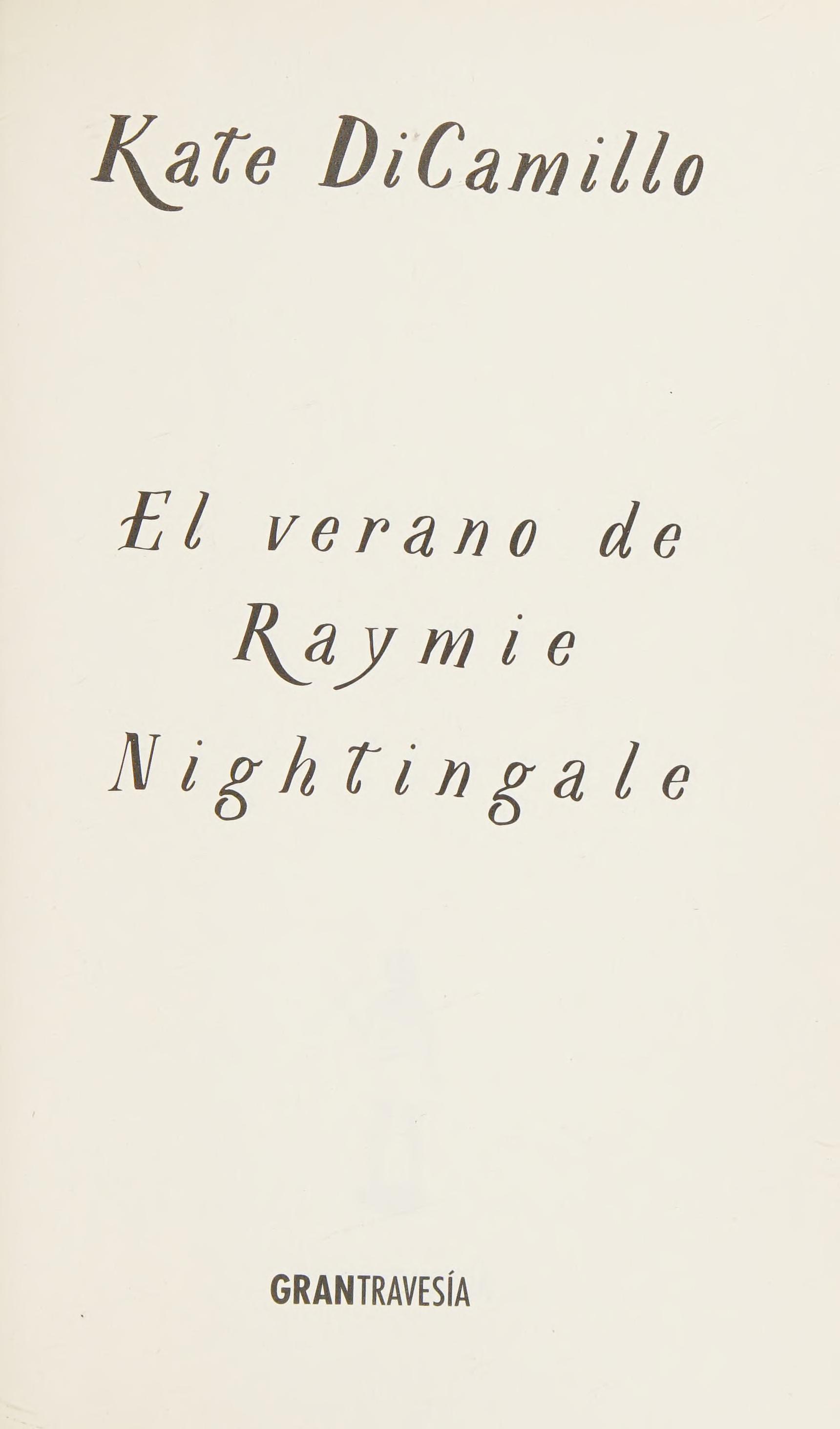 El Verano de Raymie Nightingale