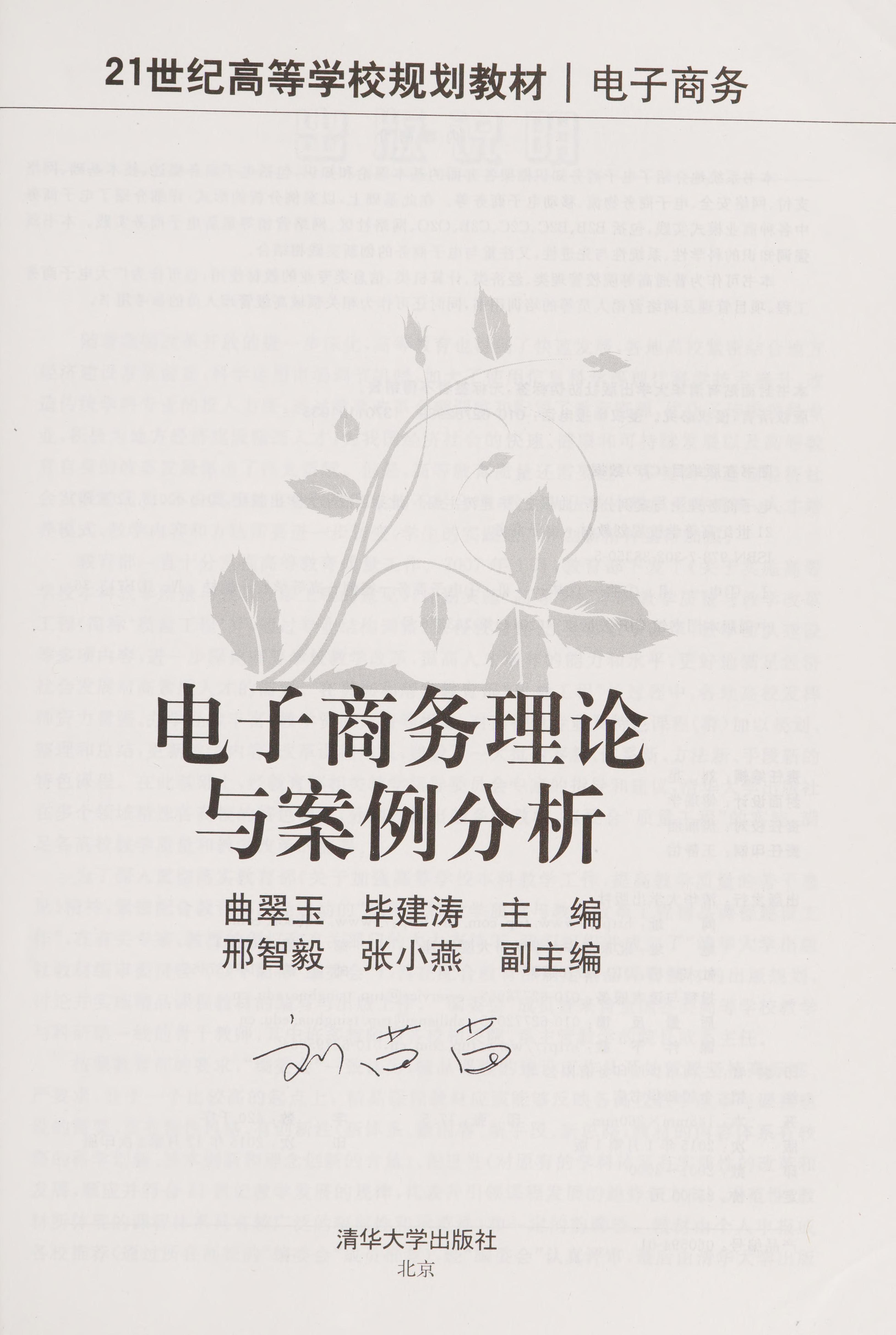 Dian Zi Shang Wu Li Lun Yu An Li Fen Xi