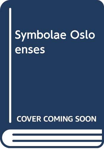 Symbolae Osloenses, Vol. Lxiv