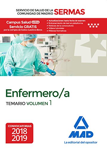 Enfermero a del Servicio de Salud de la Comunidad de Madrid. Temario Volumen 1