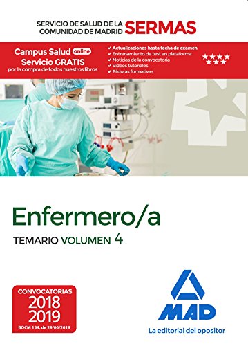 Enfermero a del Servicio de Salud de la Comunidad de Madrid. Temario Volumen 4