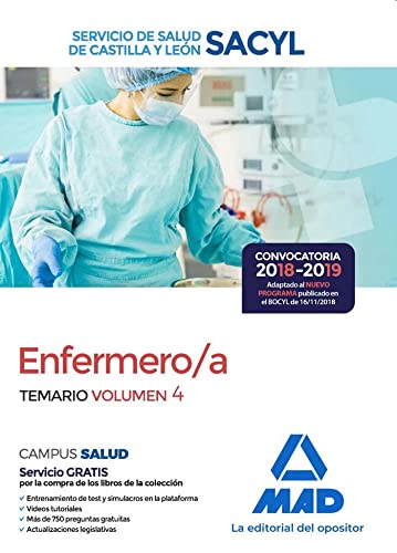 Enfermero a del Servicio de Salud de Castilla y Leon . Temario volumen 4