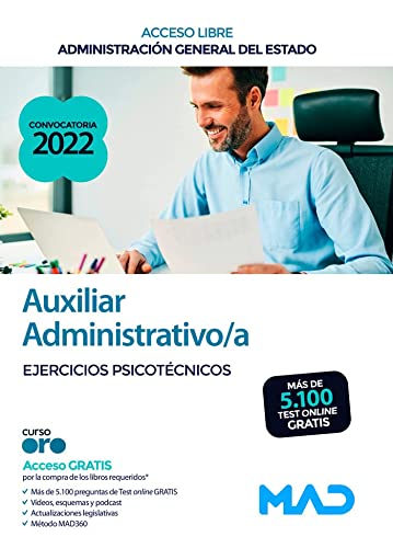 Auxiliar Administrativo de la Administracion General del Estado . Ejercicios psicotecnicos