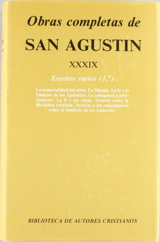 Obras Completas de San Agustín. XXXIX