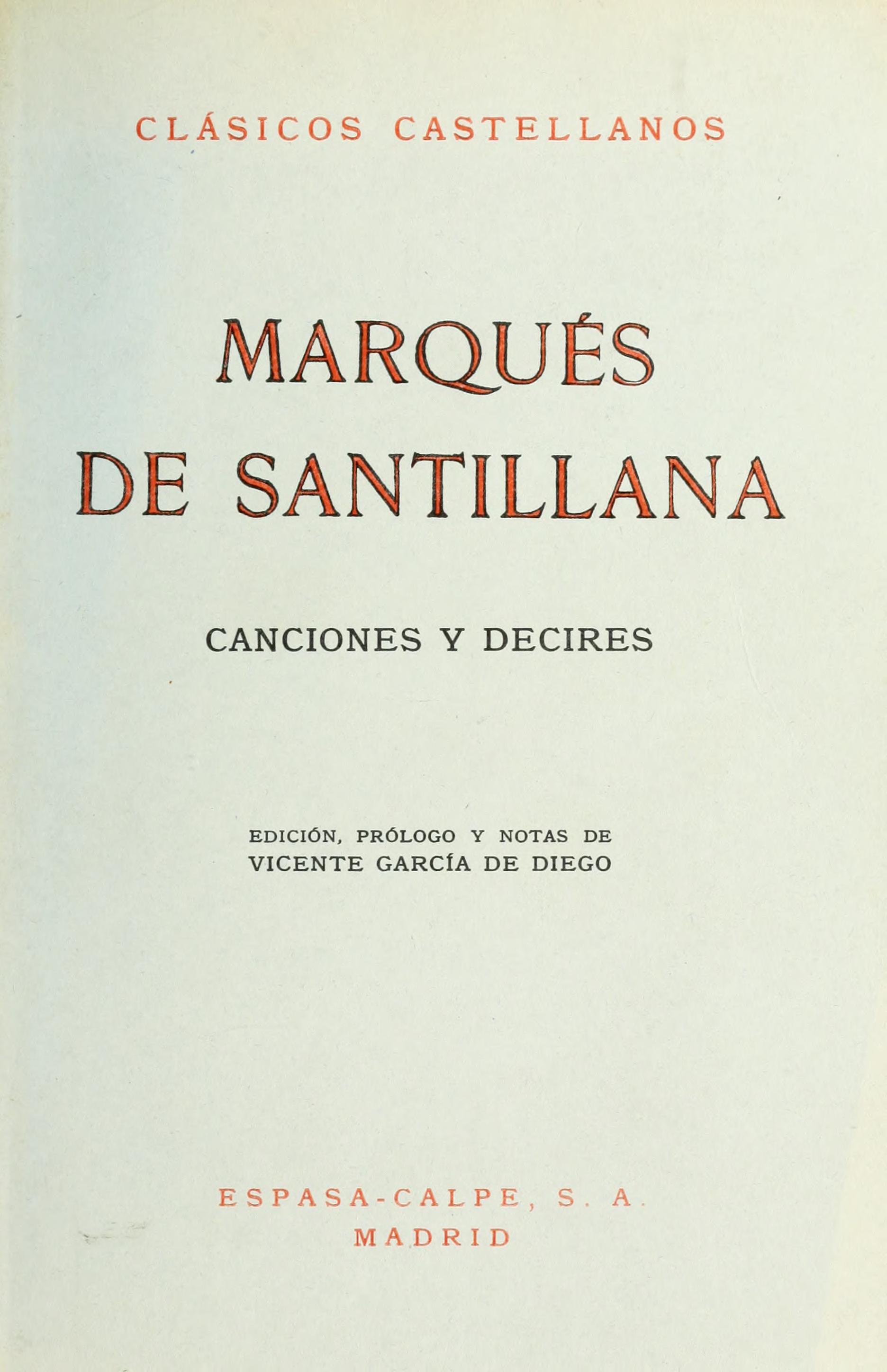 Canciones y Decires