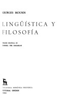 Lingüística Y Filosofía (Biblioteca Románica Hispánica) (Spanish Edition)