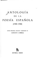 Antologia de la Poesia Espanola, 1900-1980, 2 Vols
