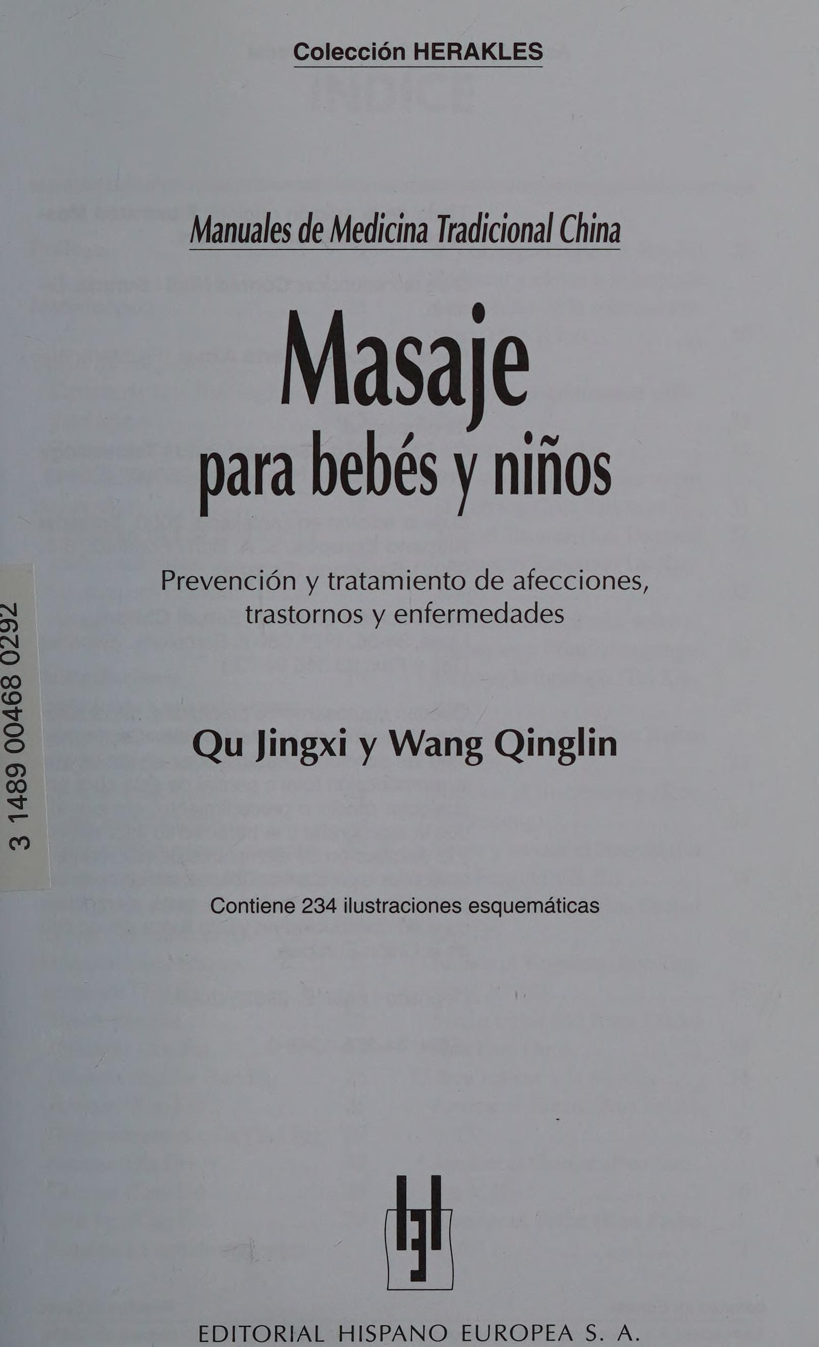 Masaje Para Bebés Y Niños (Manuales De Medicina Tradicional China) (Spanish Edition)
