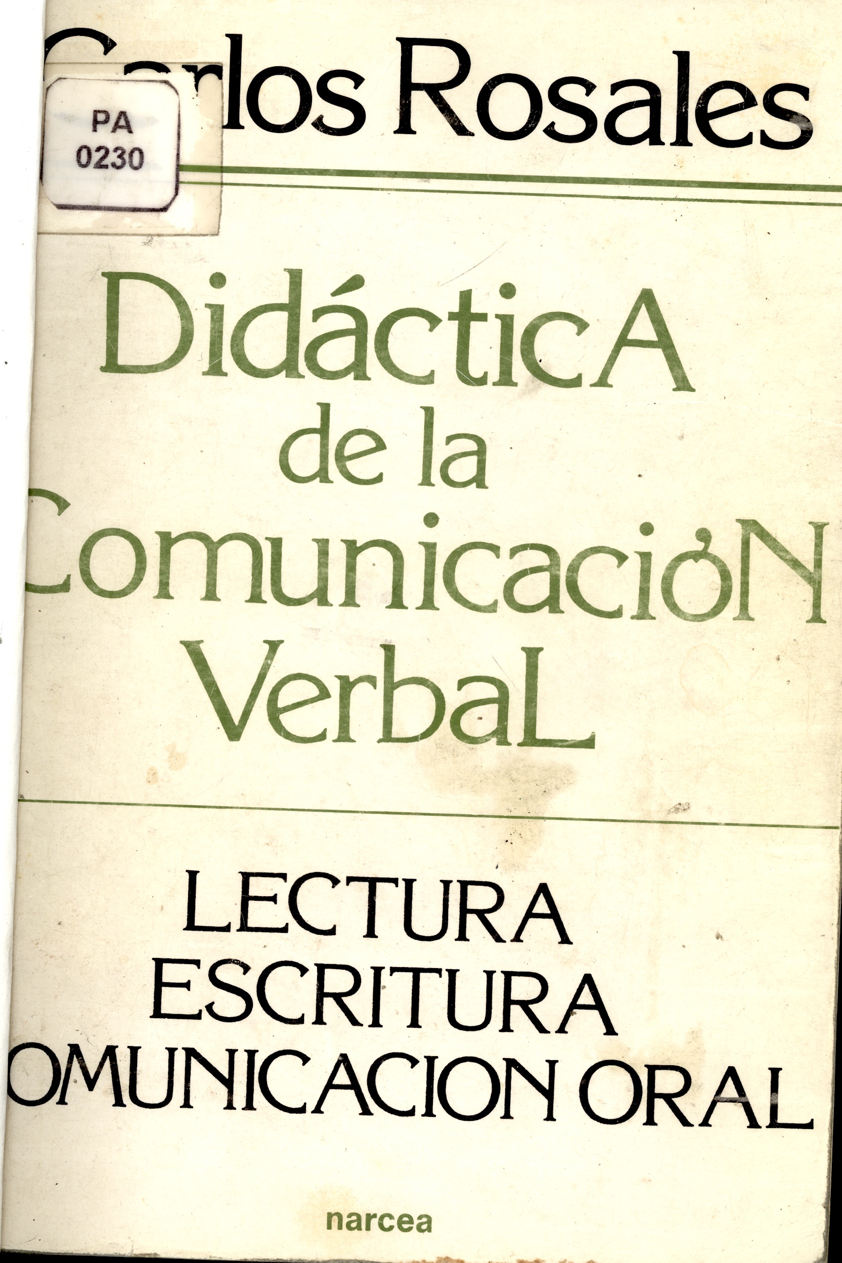 Didactica de la comunicacion verbal